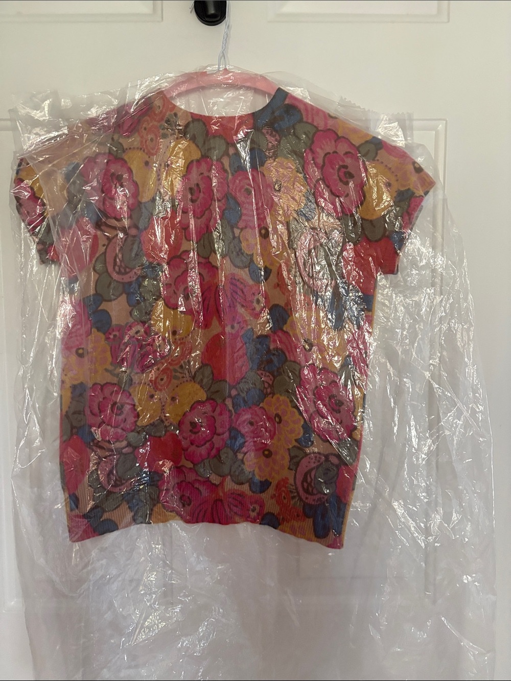 Cynthia Steffe Cashmere Floral Sweater Top Shirt